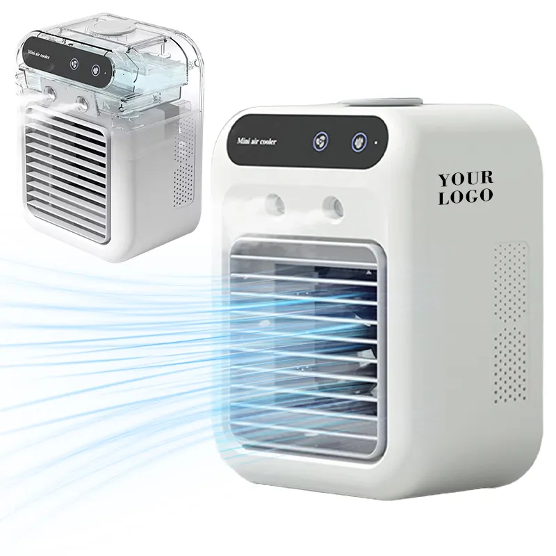 Krachtige Draagbare Verdampingsluchtkoeler Mini Luchtkoeler Ventilator Persoonlijke Airconditioner Met Spray Voor Kamer Kantoor Camping Auto