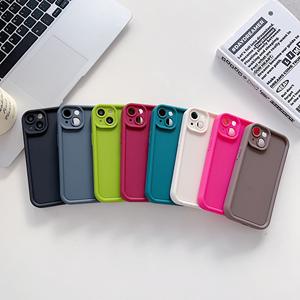 Nuova Custodia di Lusso Smerigliata Color Caramella per <span class=keywords><strong>iPhone</strong></span> 16 15 <span class=keywords><strong>Pro</strong></span> <span class=keywords><strong>Max</strong></span> 14 13 <span class=keywords><strong>12</strong></span> 11 XS XR, <span class=keywords><strong>Cover</strong></span> Antiurto Liscia con Protezione Fotocamera - Product Image 4