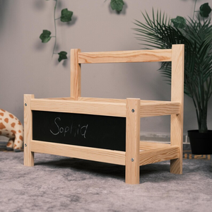 Zzm diseño europeo multifuncional moderno estilo de granja Montessori Bookstand cama de madera pizarra caja de almacenamiento niños pequeños - Product Image 1