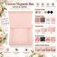 Boîte cadeau magnétique pliable personnalisée en gros avec doublure en tissu satiné, boîte de demande en mariage pour demoiselle d'honneur, pour ensemble de bougies parfumées et bijoux