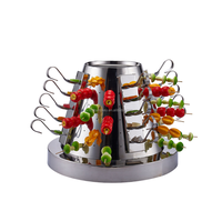Buffet Traiteur Décorations Buffet De Luxe Or En Acier Inoxydable Buffet Présentoir De Nourriture Spirale Cocktail Stand pour La Fête De Mariage