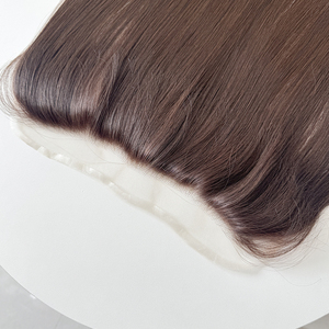 Postizo de Cabello Humano Natural con Línea de Cabello Pre-arrancada y Encaje Suizo HD de 1.5x12'' (14 y 16 Pulgadas), Color Castaño Oscuro para Cabello Fino - Product Image 6