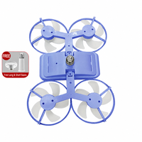 Ventilateur de plafond pliable à visser E27 avec 4 têtes de ventilateur, lampe LED, télécommande, 3 couleurs pour la maison, la chambre à coucher, l'appartement