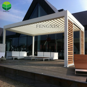 Elegante tubo cuadrado al aire libre de aluminio automático pérgola <span class=keywords><strong>louvre</strong></span> gazebo - Product Image 6