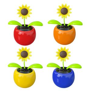 Autocollant de Voiture Tournesol Solaire Multicolore à Tête Mobile, Accessoires de Décoration Intérieure et Ornements Automobiles - Product Image 3