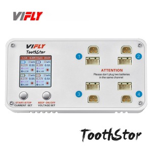 เครื่องชาร์จแบตเตอรี่ Vifly ToothStor 4 ช่อง 100-240V AC สำหรับแบตเตอรี่โดรน - Product Image 3