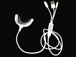 16pcs Led portatile denti sbiancamento dei denti dispositivi con 3 linee di collegamento per iphone e android, ecc - Product Image 3