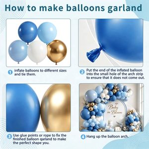 Kit de décoration d'arche de ballons de luxe VANTUR avec rideau à franges - Emballage écologique, montage facile pour anniversaire, Noël, Nouvel An - Product Image 5