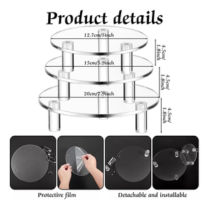 Factory-Customizable Clear Acrylic <b>Display</b> Riser Stand Customizable Clear <b>Display</b> <b>Racks</b> - Product Image 3