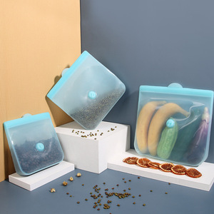 Sacs de conservation alimentaire en silicone sous vide, réutilisables, transparents, écologiques, sans BPA, résistants au micro-ondes et au congélateur, étanches, vente en gros sur mesure - Product Image 2