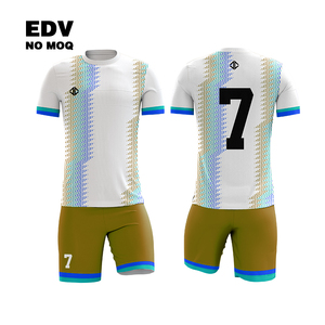 Camiseta de Fútbol para Niños al por Mayor, OEM, con Número Personalizado, Suave, Transpirable, de Secado Rápido, para Uniformes de Equipo - Product Image 1