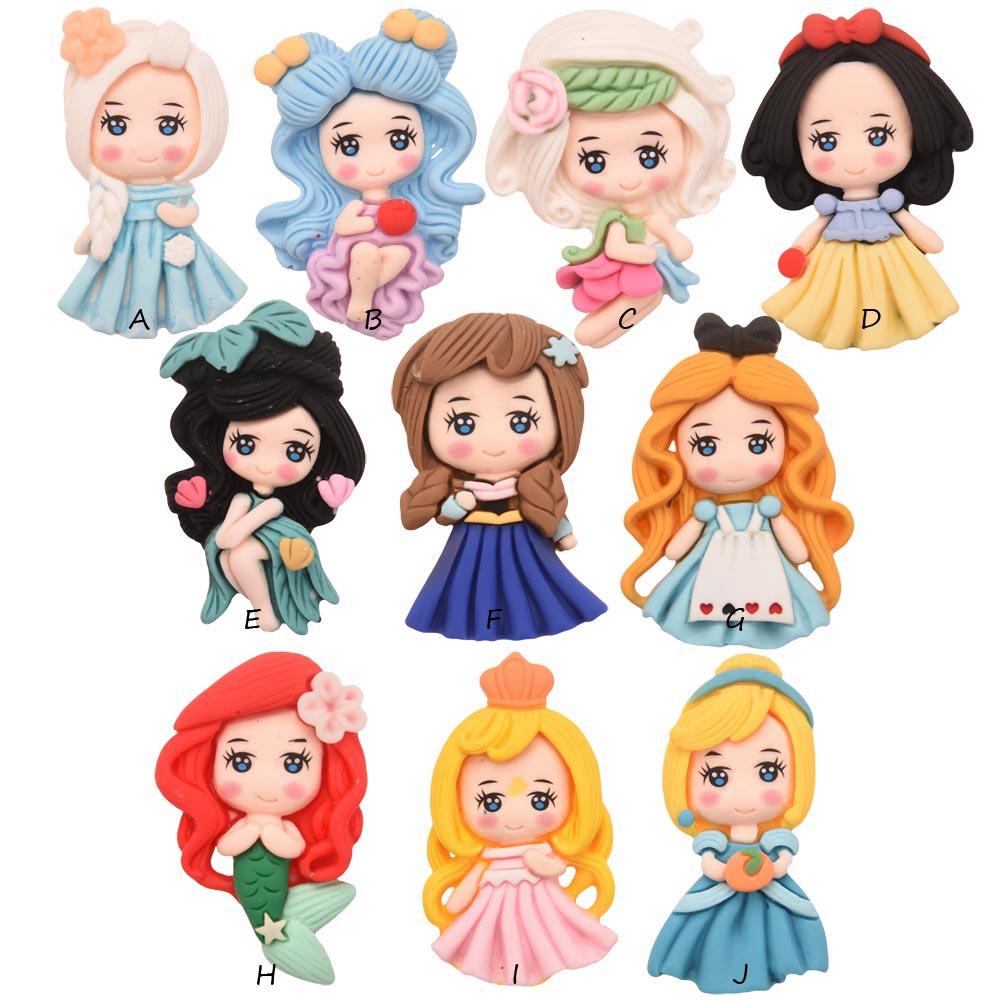 Лот плоская задняя сторона из смолы мультфильм принцесса для детей аксессуары для волос одежда новое поступление Сделай Сам резиновые украшения для девочек