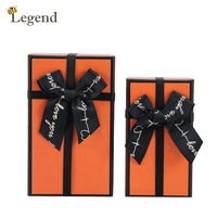 Caja de Almacenamiento de Papel Rígido con Impresión de Logotipo Personalizado, Embalaje de Papel para Ropa, Cajas de Regalo con Tapa y Base de Marca Personalizada con Cinta