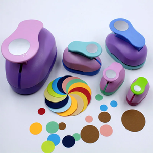 Fustelle Circolari a Colori Assortiti da 8/16/25/38/50mm, Punzoni per Scrapbooking Fai da Te, Macchina per Taglio Carta, Perforatrice Rotonda - Product Image 1