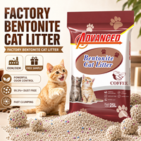 Litière pour chat de qualité professionnelle avancée, écologique, Bentonite 25L, forte absorption, 99% sans poussière, contrôle des odeurs, parfum personnalisé