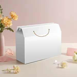 صندوق مخصص متين من الورق المقوى المضلع قابل للطي للحقائب البلاستيكية صندوق هدايا انفجاري