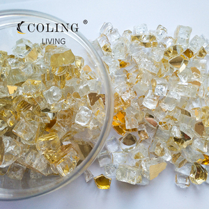 เตาไฟแก๊สโพรเพน/แก๊สธรรมชาติ กระจกนิรภัยทนความร้อน สีฟ้าโคบอลต์สะท้อนแสง รูปทรงบล็อก ขนาด 1/4 1/2 นิ้ว ลดราคาพิเศษ - Product Image 1