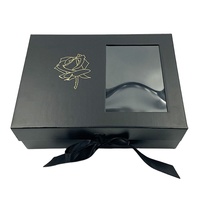 Boîte à fleurs en carton de luxe Unique avec Logo personnalisé, société d'emballage de fenêtre en PVC pour cadeau Floral, vente en gros