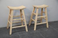 Tabourets de salon antiques chinois Vintage tabourets de pied de bar en bois d'orme recyclés rustiques récupérés