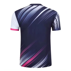 Özel üretici nefes hızlı kuru moda spor gömlek tenis özel süblimasyon Polyester Badminton kazağı Tops - Product Image 2