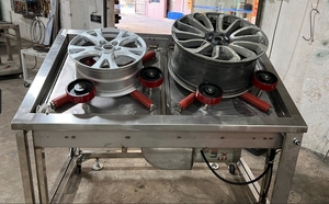 Machine à polir les roues à 2 stations Machine à polir les jantes rotatives Machine à polir les roues en <span class=keywords><strong>aluminium</strong></span> - Product Image 4