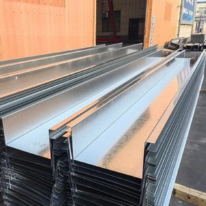 Gouttière en acier galvanisé de type K 5 po x 8 po, gouttière métallique pour drainage des toits d'entrepôts industriels - Product Image 3