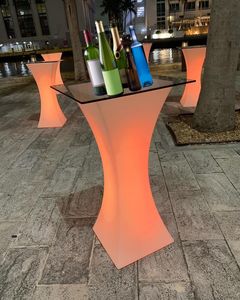 Ensemble modulaire LED en plastique pour boîte de nuit Mobilier de comptoir de bar portable lumineux et lumineux - Product Image 4
