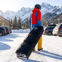 Housse de protection rigide pour snowboard, personnalisable, portable, légère, antivol, amovible, imperméable, entièrement rembourrée, sac de ski