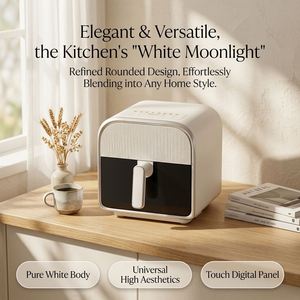 Freidora de Aire Compacta de 6L con Ventana Visible, 2000W de Alta Potencia, Panel Táctil Digital, 8 Programas Inteligentes Preestablecidos para una Cocina Saludable - Product Image 5