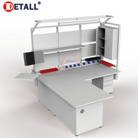 Établi pour travail du bois, plateau de travail rotatif, table élévatrice réglable avec garantie