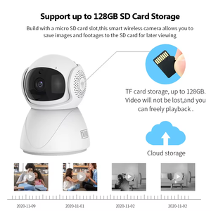 كاميرا مراقبة داخلية لاسلكية صغيرة تعمل بتقنية Wifi PTZ - Product Image 5