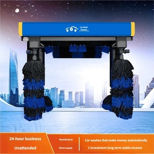Automatic Gantry <b>Car</b> Wash <b>Machine</b> 5 Brush Stainless Steel High Pressure Commercial <b>Car</b> Washing System for Shop - Product Image 2