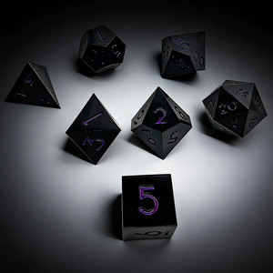 Wholesale Custom Sakura Flower Metal DND <b>Dice</b> <b>Set</b> 7Pcs Polyhedral RPG <b>Dice</b> for Dungeons & Dragons Tabletop Games - Product Image 3