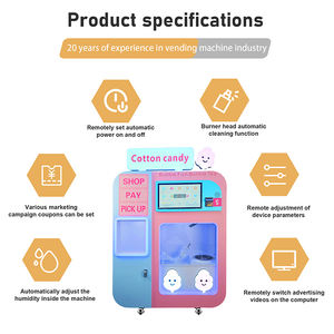 Nouvelle <span class=keywords><strong>machine</strong></span> distributrice de <span class=keywords><strong>barbe</strong></span> à <span class=keywords><strong>papa</strong></span> entièrement automatique, personnalisée, commerciale, avec système de paiement par pièces, billets et cartes, multi-tension - Product Image 6