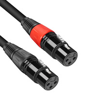 Doonjiey Câble répartiteur audio XLR double 3 broches mâle double 3 broches femelle Câble DMX à gaine PVC Carte de mixage Mic Turnaround Stock