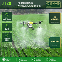Drone agricole Joyance JT20 pour la culture du soja, GPS, buse centrifuge, planification automatique de route, structure en fibre de carbone, certifié CE