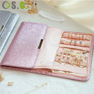 Organisateur de bijoux de voyage en cuir PU, sac à roulettes pour boucles d'oreilles, bagues, colliers, rangement de bijoux - Product Image 3