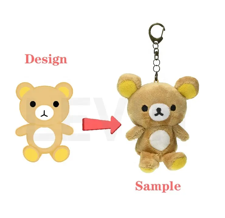 OEM Customized mini size Cute Small Animals Plush Keychain Decoration Custom Plush keychain Delightful Mascot Pendant