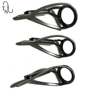 Anillas de caña de pescar TAKEDO TN90 TUKWLSG color gris ahumado SIC para carpas y surfcasting, componentes para la construcción de cañas, accesorios DIY para cañas. - Product Image 4
