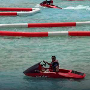 Pista de Carreras Acuática Inflable de Alta Capacidad para Go-Karts |   Circuito Flotante de Tamaño Personalizado para Lagos, Resorts y Parques Acuáticos - Product Image 6