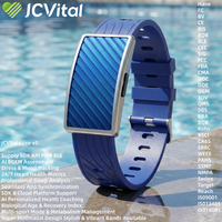 Pulseras Inteligentes JCVital V5 OEM ODM, Pulsera Inteligente sin Pantalla, Monitor de Ritmo Cardíaco Automático, Salud Femenina, ISO9001