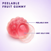 OEM ODM Groothandel Hoge Kwaliteit Fruit Peelable Candy Zachte Peelable Gummy Candy Druivensmaak