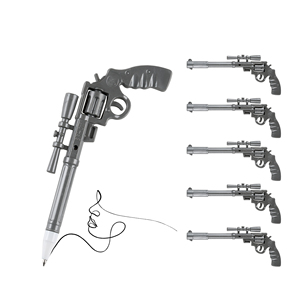 Custom Creative Plastic Gun Shape Ballpoint <b>Pen</b> Promotional School Toy Kids Weapons Ball Point <b>Pens</b> - Product Image 1