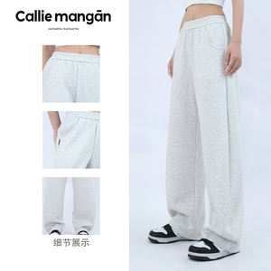 <span class=keywords><strong>Pantaloni</strong></span> Sportivi <span class=keywords><strong>Bianchi</strong></span> da Donna a Gamba Larga, Vita Alta Stile Baggy Casual da Allenamento con Coulisse e Tasche Tinta Unita Stile Cargo - Product Image 4