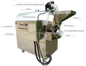 Good Price Automatic <strong>Macadamia</strong> Nut <strong>Roasting</strong> and Packaging Machine Auto Electric Gas <strong>Macadamia</strong> Nuts Rotary Drum Roaster for Sale - Product Image 3