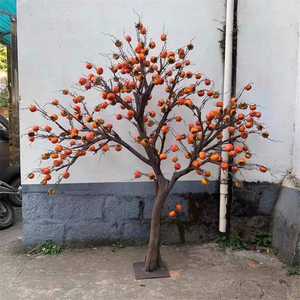<span class=keywords><strong>Arbre</strong></span> de <span class=keywords><strong>kaki</strong></span> artificiel simulé <span class=keywords><strong>arbre</strong></span> fruitier décoration de ferme de parc intérieur faux <span class=keywords><strong>arbre</strong></span> - Product Image 2