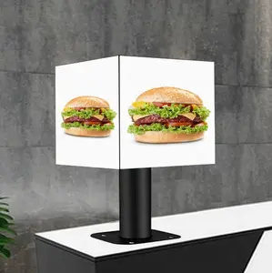 LED VISUAL Suministro directo de fábrica 4G Wifi App Publicidad Sign 3D Video Cube Led Screen P2.5 Cube LED Display Screen