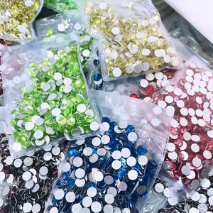 AB olmayan sıcak düzeltme taklidi toptan SS3 SS6 SS8 SS10 SS16 SS20 120 daha fazla renk kristal Rhinestones cam <span class=keywords><strong>2</strong></span> torba tırnak Rhinestones - Product Image 2