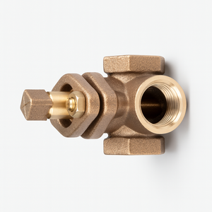 Robinet de raccordement à extrémité filetée GC-125 avec joint PTFE, filetage NPT BSPT, en bronze ASTM B584 C84400 - Product Image 6