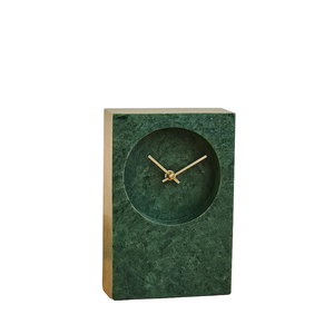 Traditional Desk Alarm <b>Clock</b> with Electronic Movement Needle Display Minimalist Rectangular wooden Desk <b>Clock</b> - Product Image 1